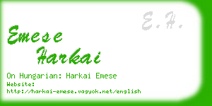 emese harkai business card